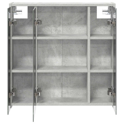 Mobiletto per specchio da bagno Grigio cemento