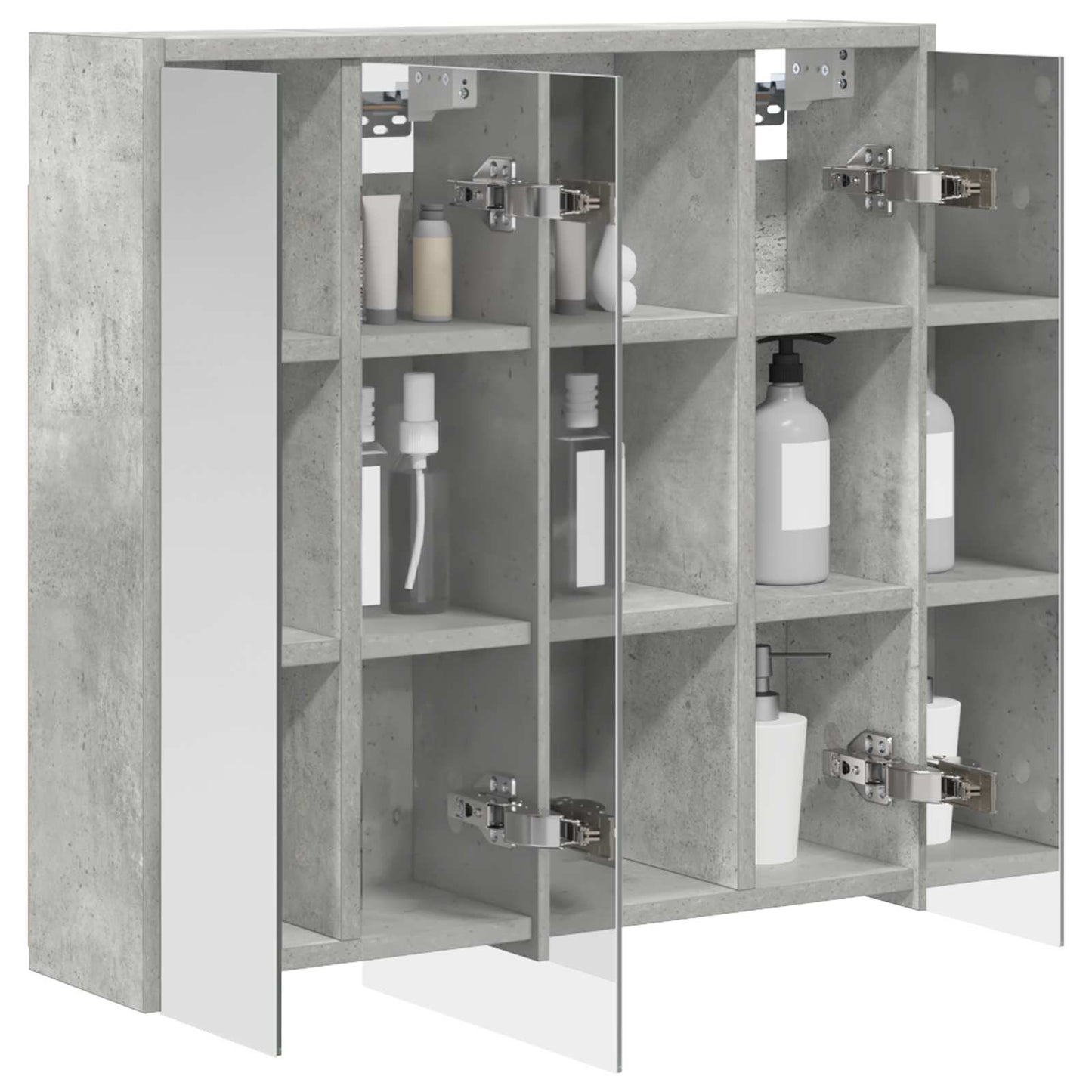 Mobiletto per specchio da bagno Grigio cemento | homemem39