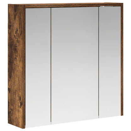 Mobiletto per specchio da bagno Rovere fumé 63,5 x 16 x 62,5 cm | homemem39