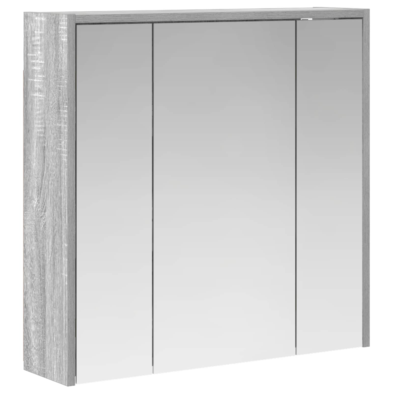 Mobiletto per specchio da bagno Grigio Sonoma | homemem39