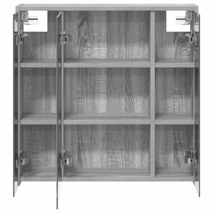 Mobiletto per specchio da bagno Grigio Sonoma