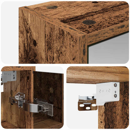 Mobiletto per specchio da bagno Legno vecchio | homemem39