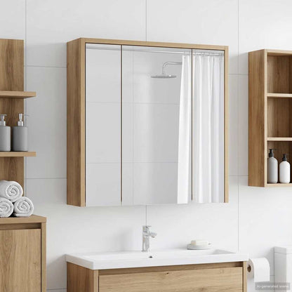 Mobiletto per specchio da bagno Rovere Artigianale | homemem39