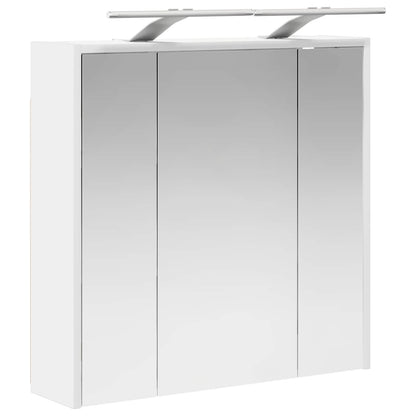 Mobiletto per specchio da bagno Bianco 63,5 x 16 x 62,5 cm