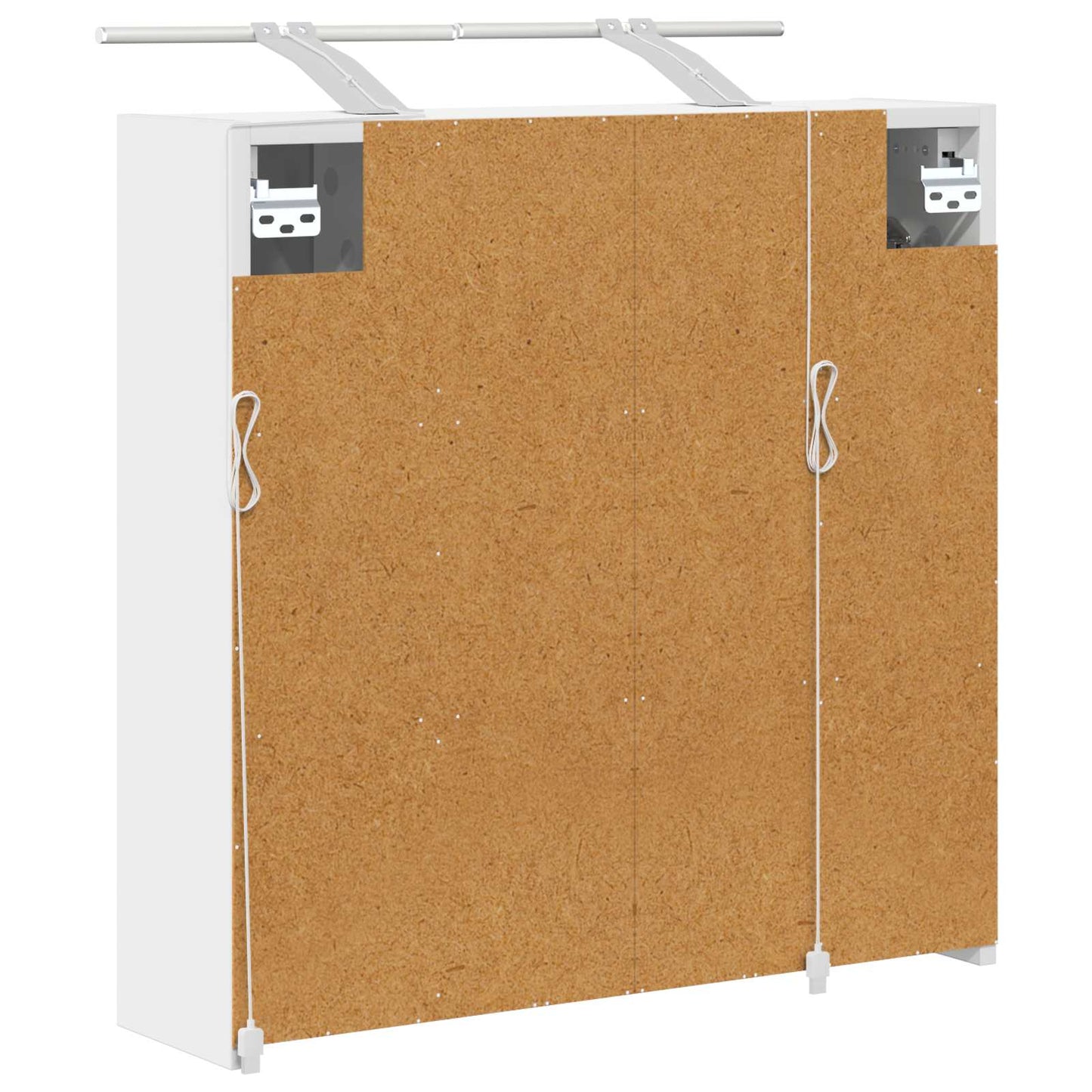 Mobiletto per specchio da bagno Bianco 63,5 x 16 x 62,5 cm | homemem39