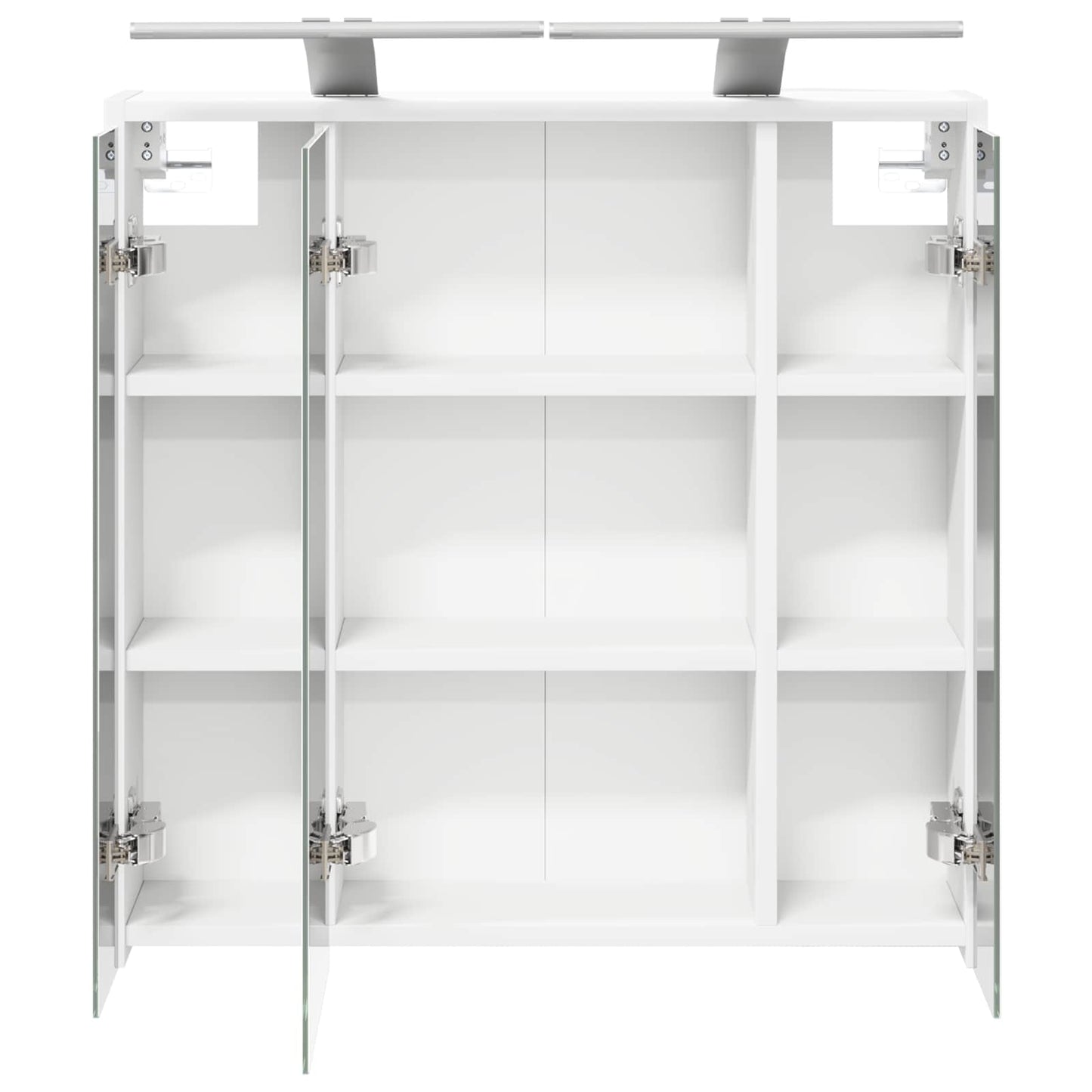 Mobiletto per specchio da bagno Bianco 63,5 x 16 x 62,5 cm | homemem39