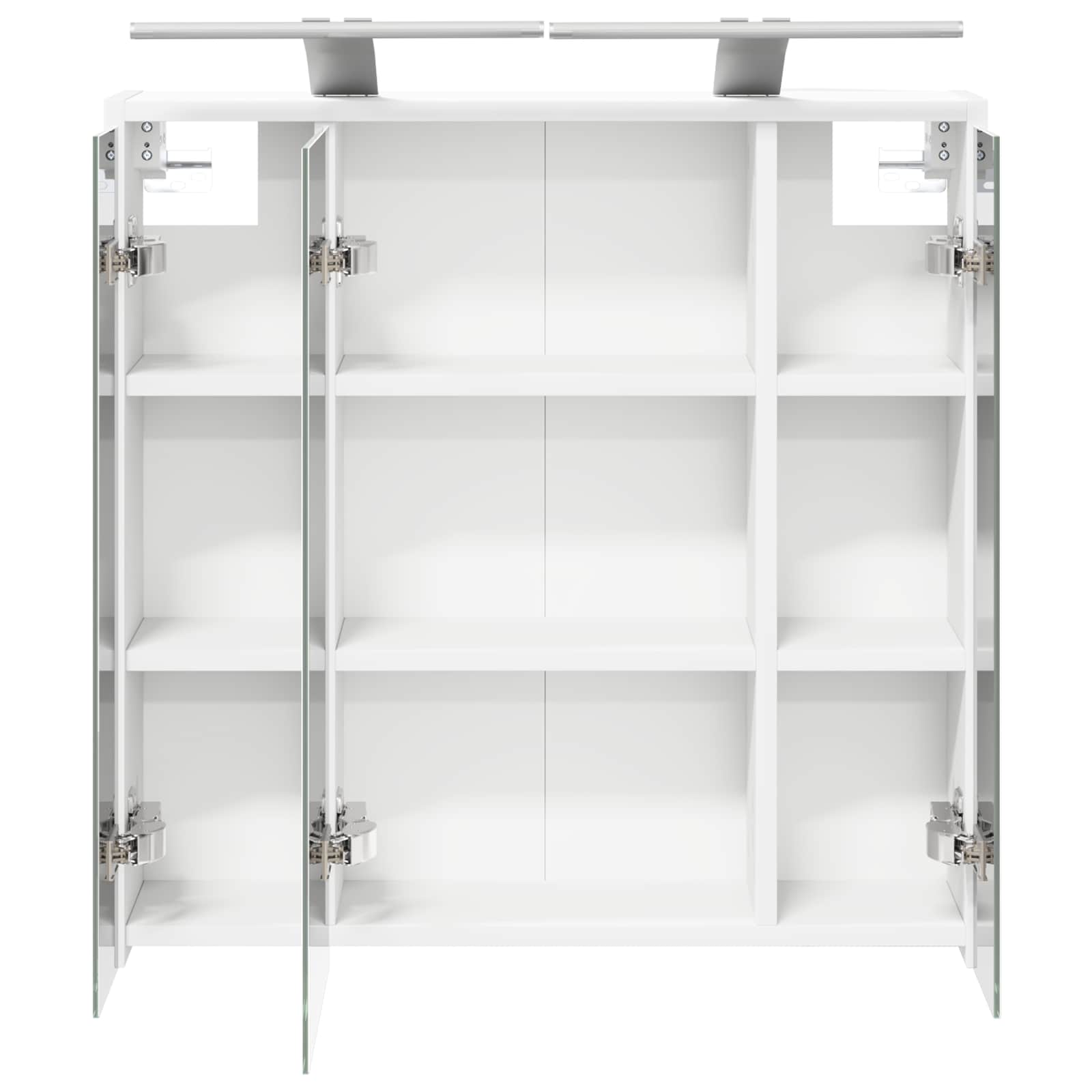 Mobiletto per specchio da bagno Bianco 63,5 x 16 x 62,5 cm | homemem39