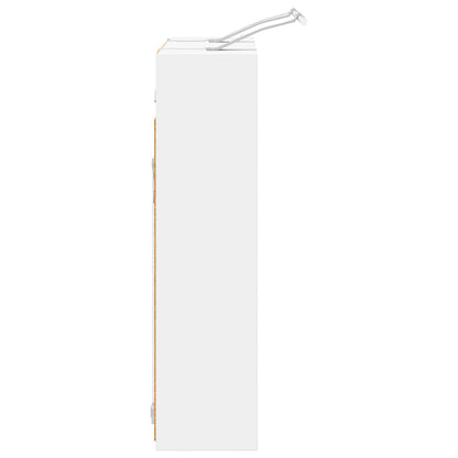Mobiletto per specchio da bagno Bianco 63,5 x 16 x 62,5 cm