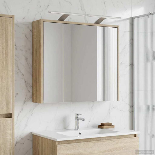 Mobiletto per specchio da bagno Rovere Sonoma | homemem39