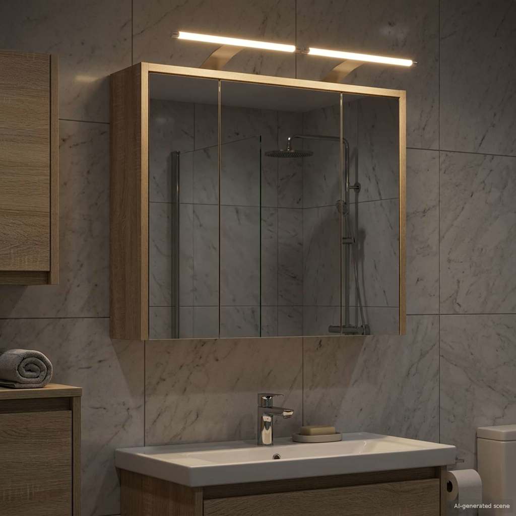 Mobiletto per specchio da bagno Rovere Sonoma | homemem39