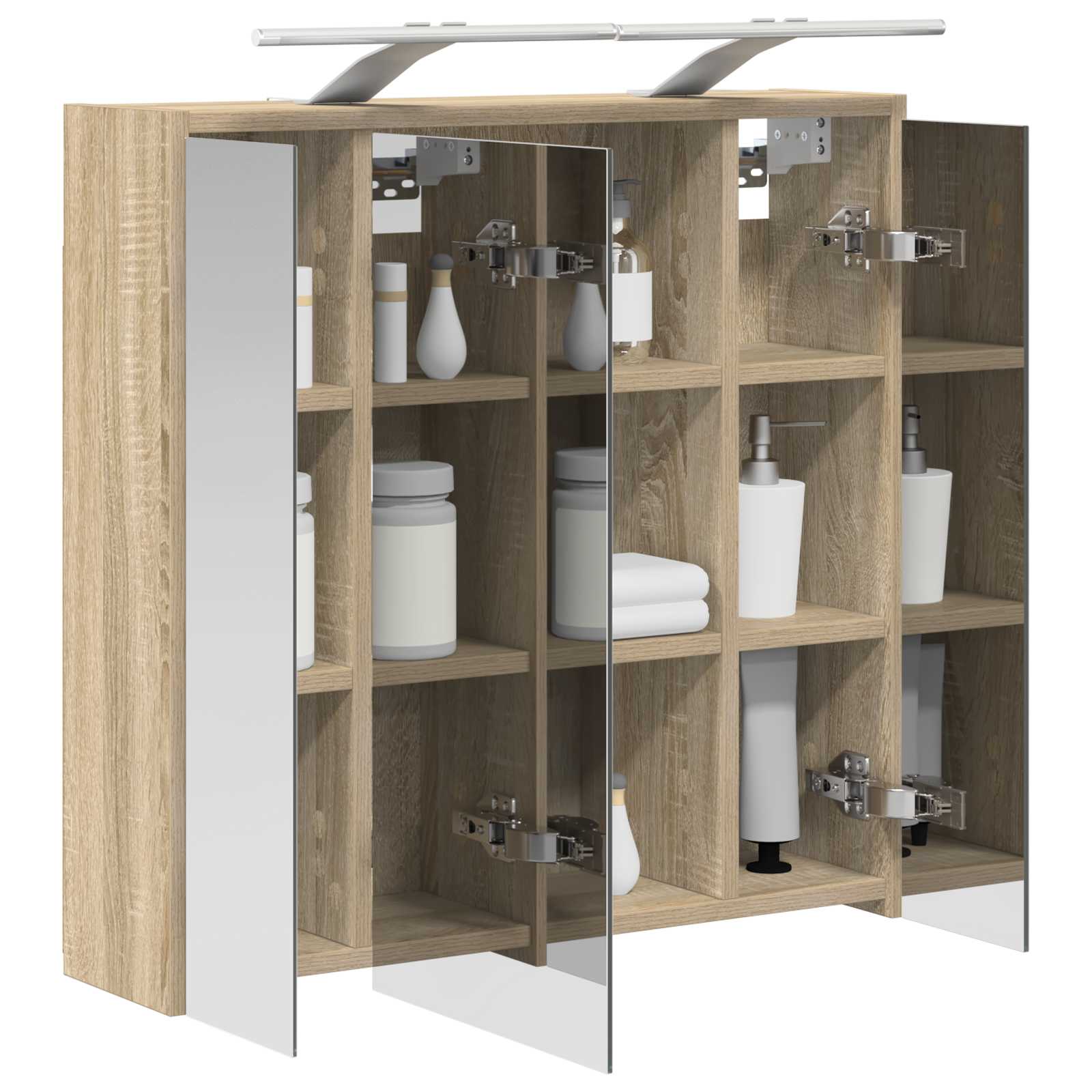 Mobiletto per specchio da bagno Rovere Sonoma | homemem39