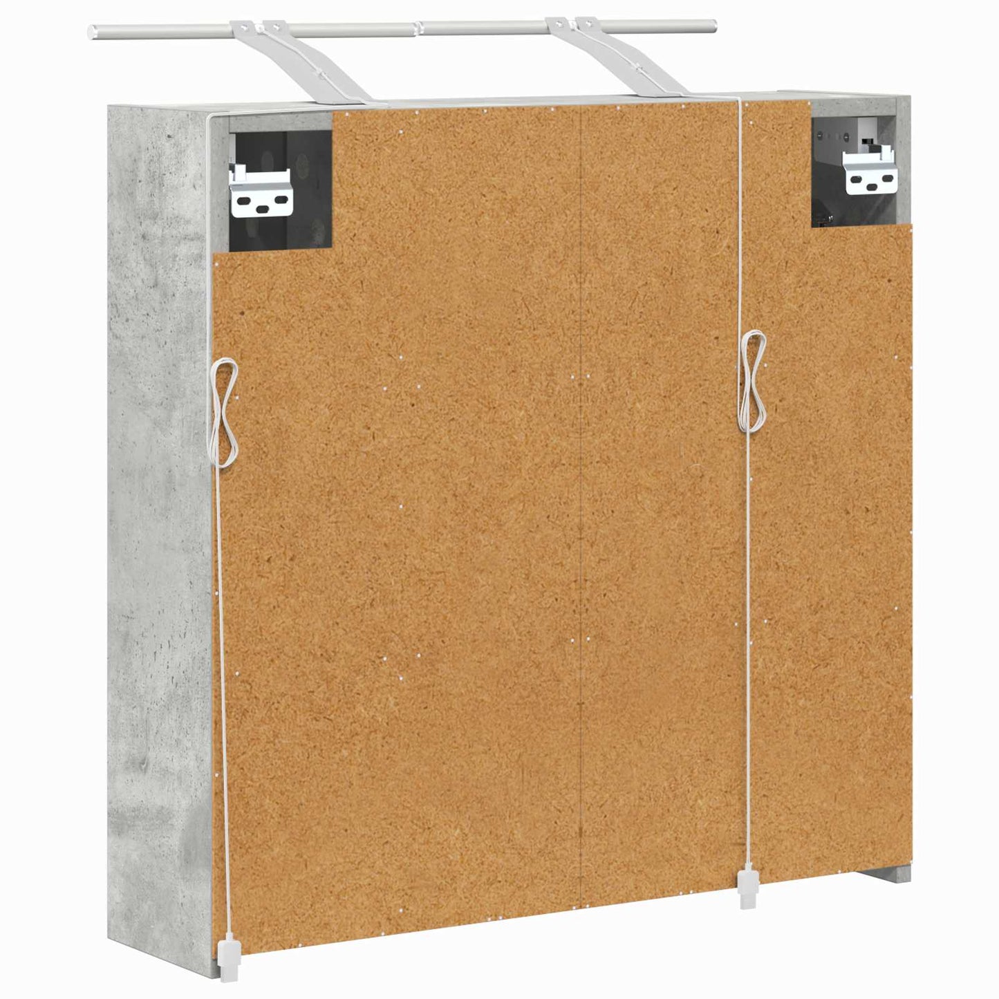 Mobiletto per specchio da bagno Grigio cemento | homemem39