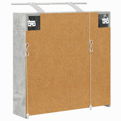 Mobiletto per specchio da bagno Grigio cemento | homemem39