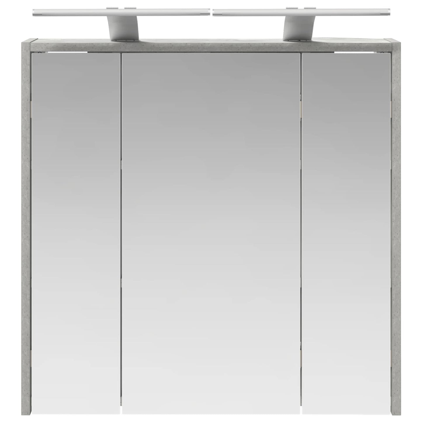 Mobiletto per specchio da bagno Grigio cemento