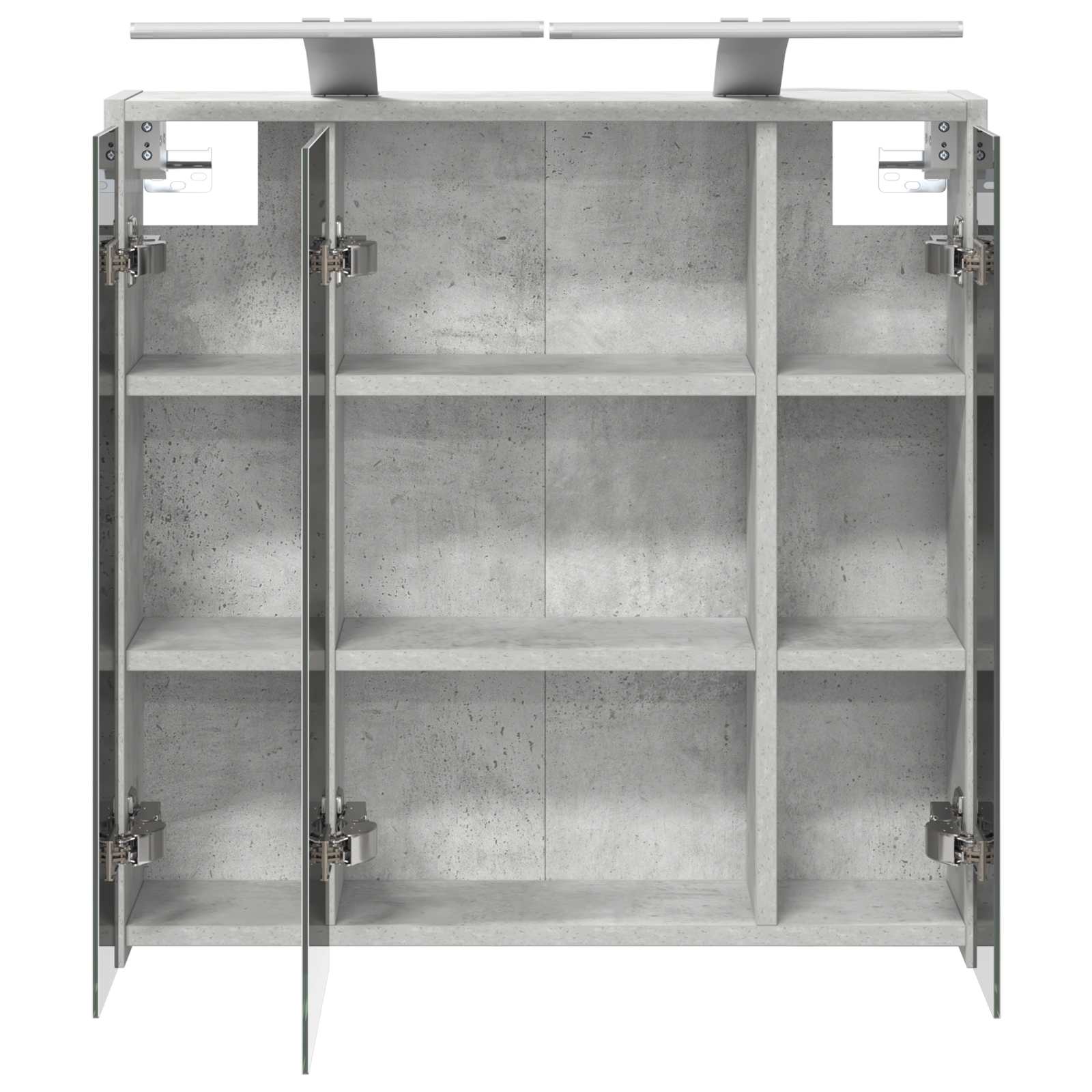 Mobiletto per specchio da bagno Grigio cemento | homemem39