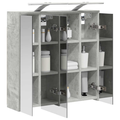 Mobiletto per specchio da bagno Grigio cemento | homemem39