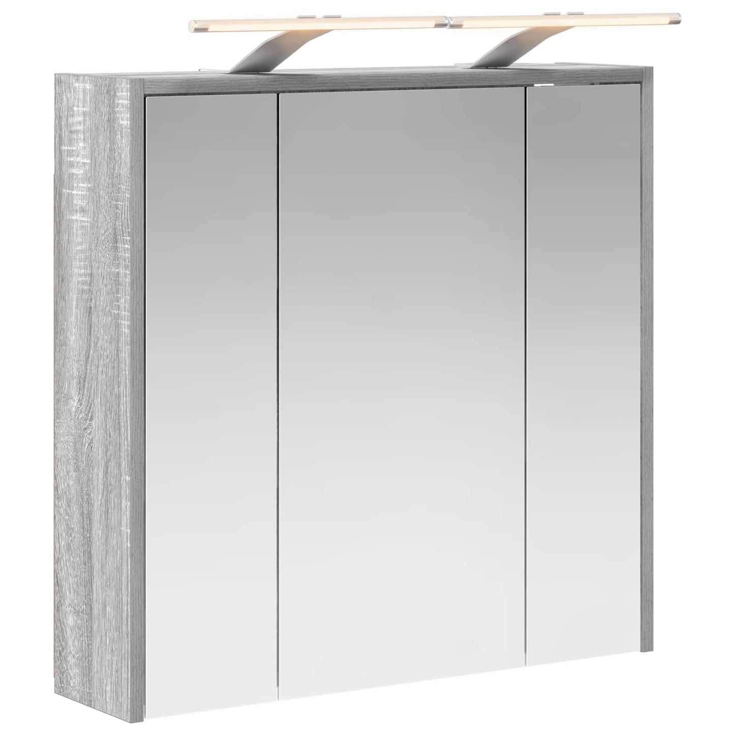 Mobiletto per specchio da bagno Grigio Sonoma | homemem39