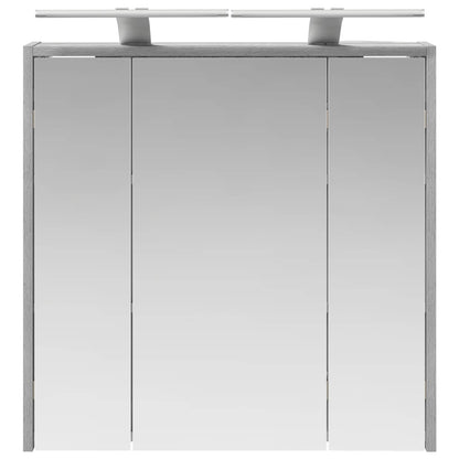 Mobiletto per specchio da bagno Grigio Sonoma