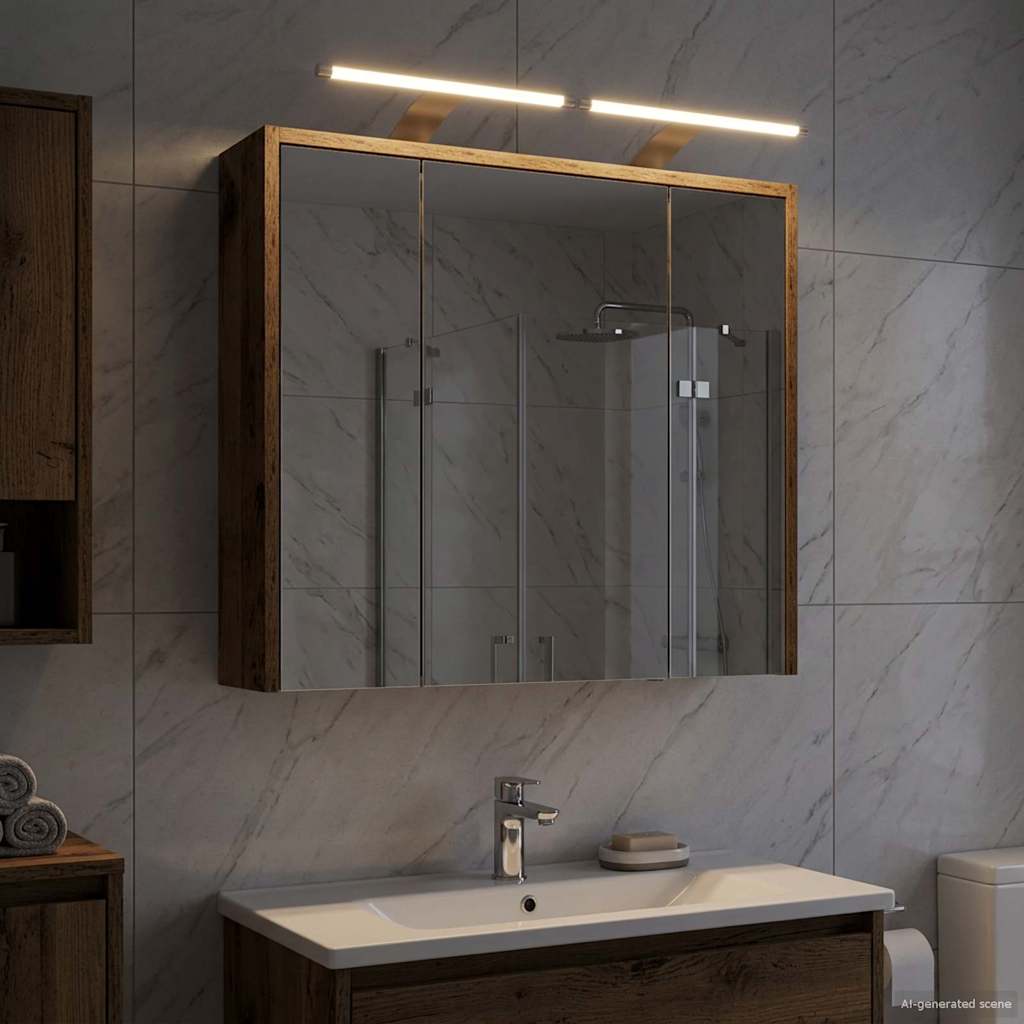 Mobiletto per specchio da bagno Legno vecchio | homemem39