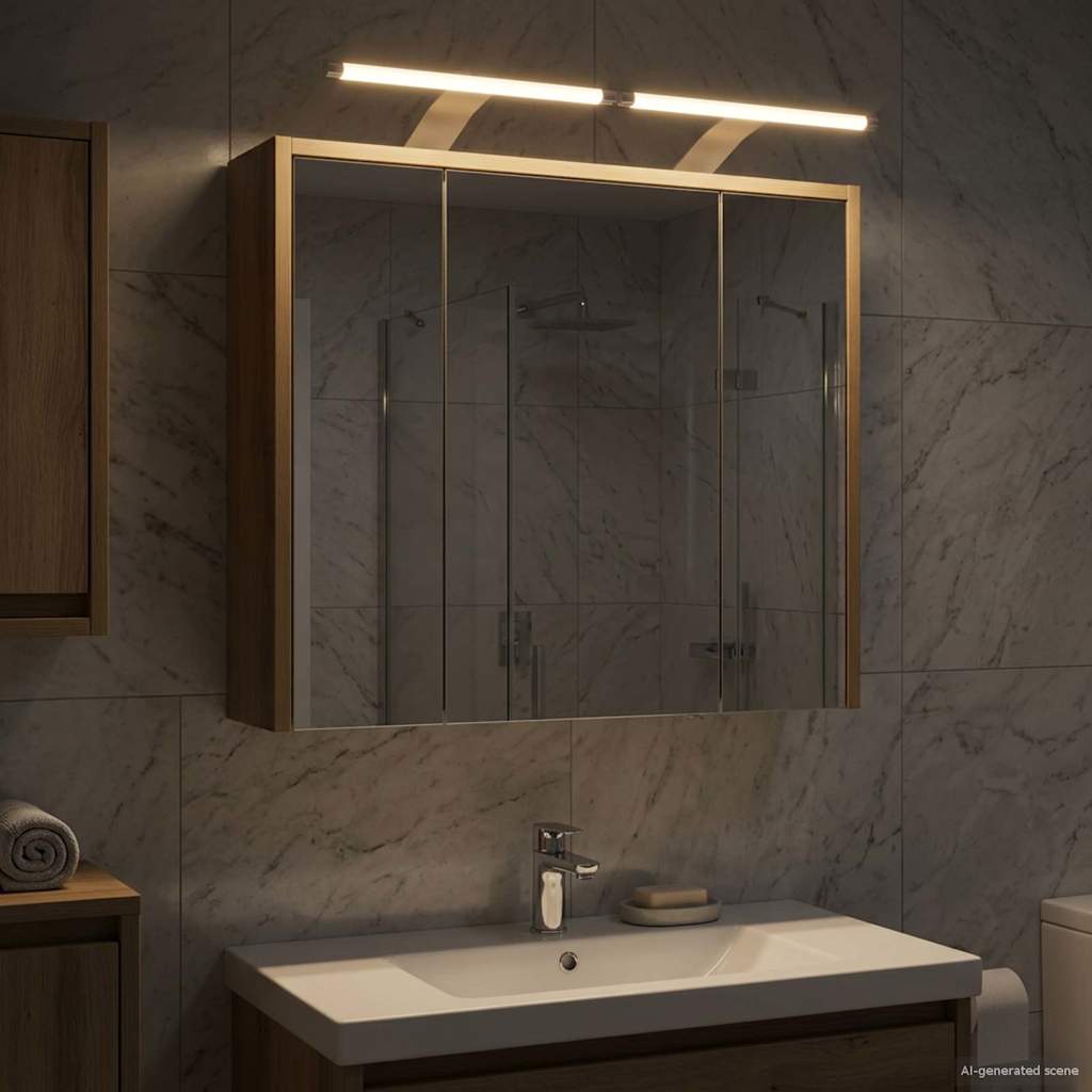 Mobiletto per specchio da bagno Rovere Artigianale | homemem39