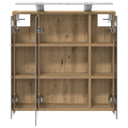 Mobiletto per specchio da bagno Rovere Artigianale