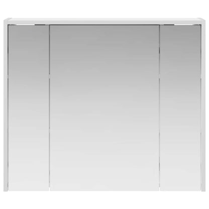 Mobiletto per specchio da bagno Bianco 73,5 x 16 x 62,5 cm
