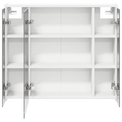 Mobiletto per specchio da bagno Bianco 73,5 x 16 x 62,5 cm