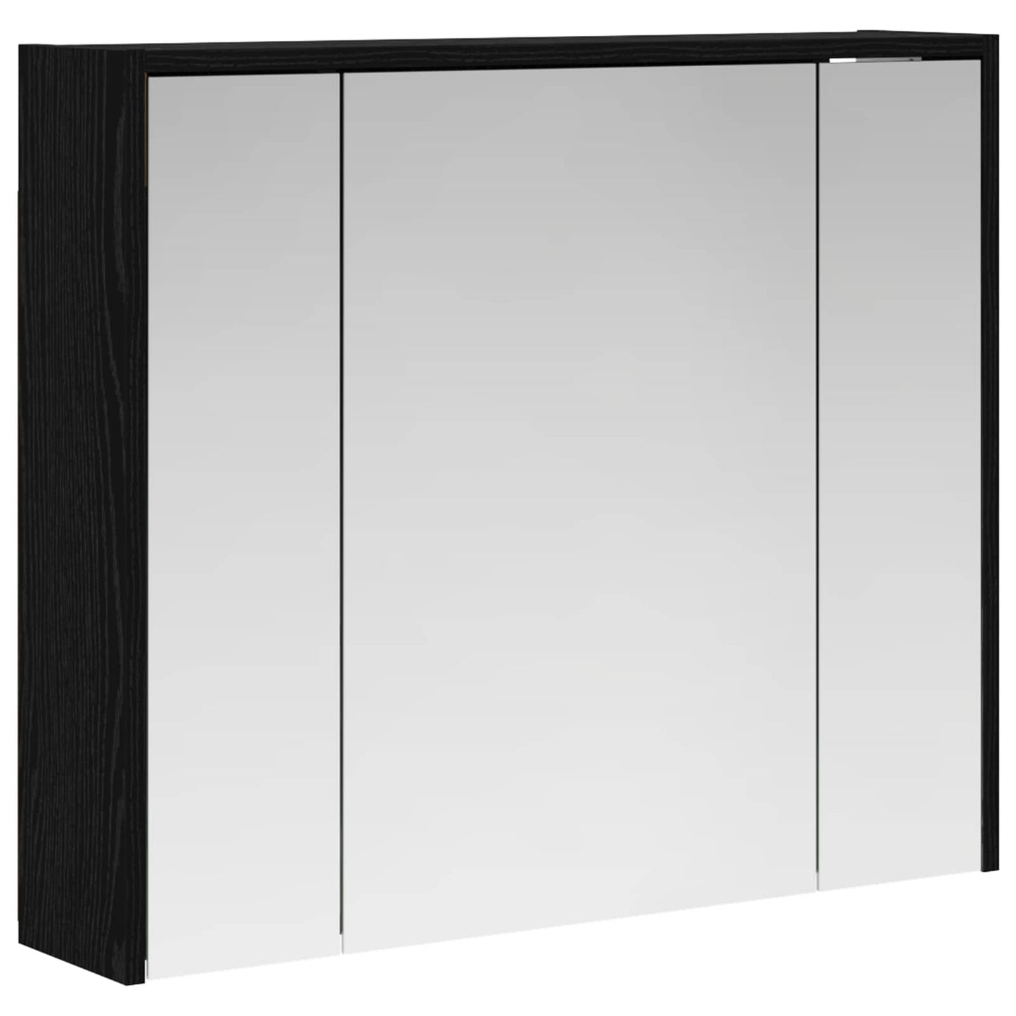 Mobiletto per specchio da bagno Rovere Nero 73,5 x 16 x 62,5 cm | homemem39