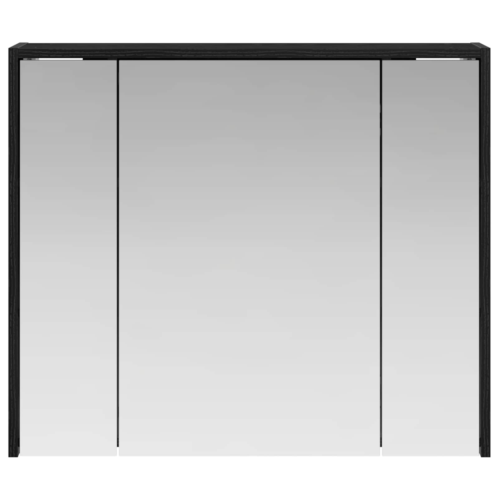 Mobiletto per specchio da bagno Rovere Nero 73,5 x 16 x 62,5 cm | homemem39