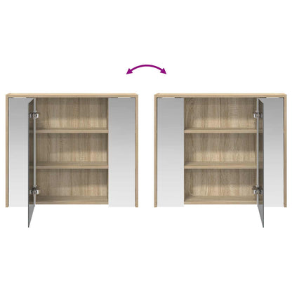 Mobiletto per specchio da bagno Rovere Sonoma
