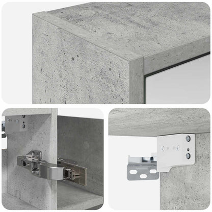 Mobiletto per specchio da bagno Grigio cemento | homemem39