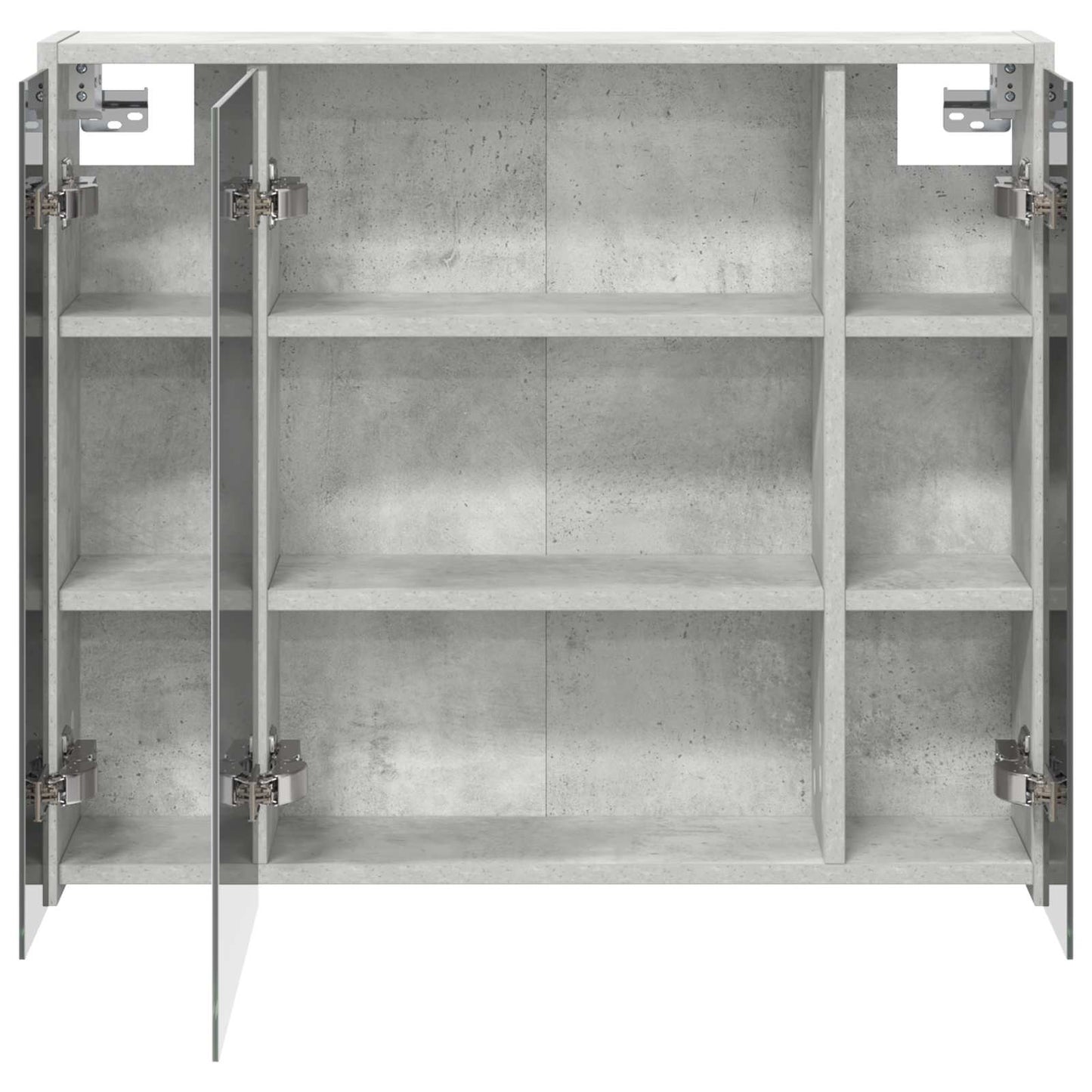 Mobiletto per specchio da bagno Grigio cemento