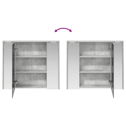 Mobiletto per specchio da bagno Grigio cemento | homemem39