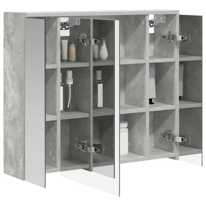 Mobiletto per specchio da bagno Grigio cemento | homemem39