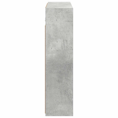Mobiletto per specchio da bagno Grigio cemento