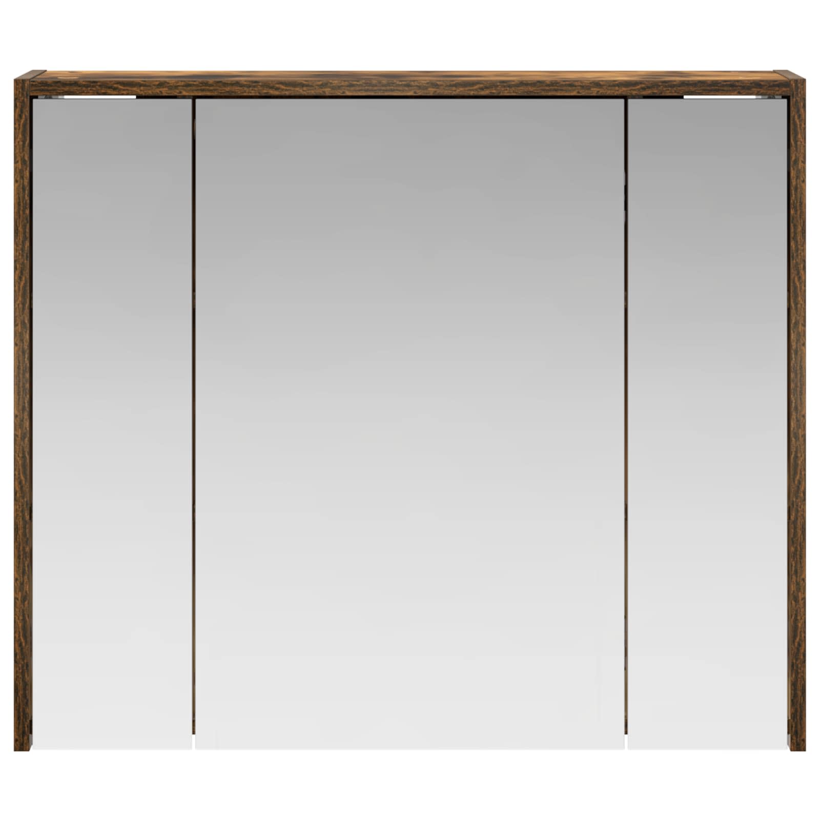Mobiletto per specchio da bagno Rovere fumé 73,5 x 16 x 62,5 cm | homemem39