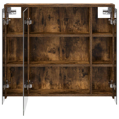 Mobiletto per specchio da bagno Rovere fumé 73,5 x 16 x 62,5 cm | homemem39