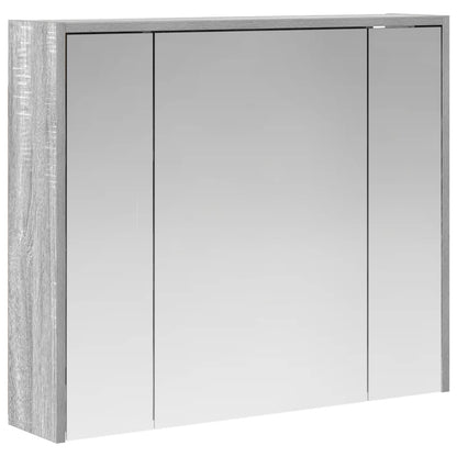 Mobiletto per specchio da bagno Grigio Sonoma | homemem39