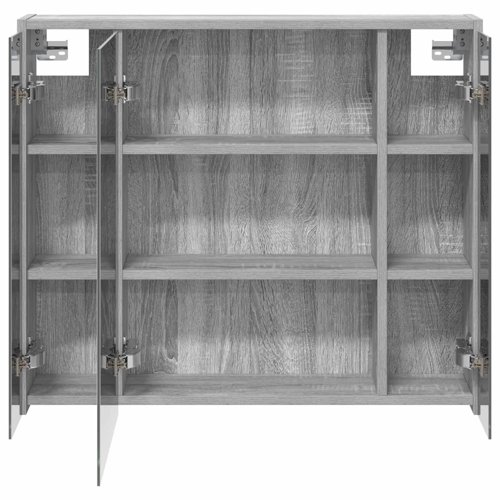 Mobiletto per specchio da bagno Grigio Sonoma | homemem39