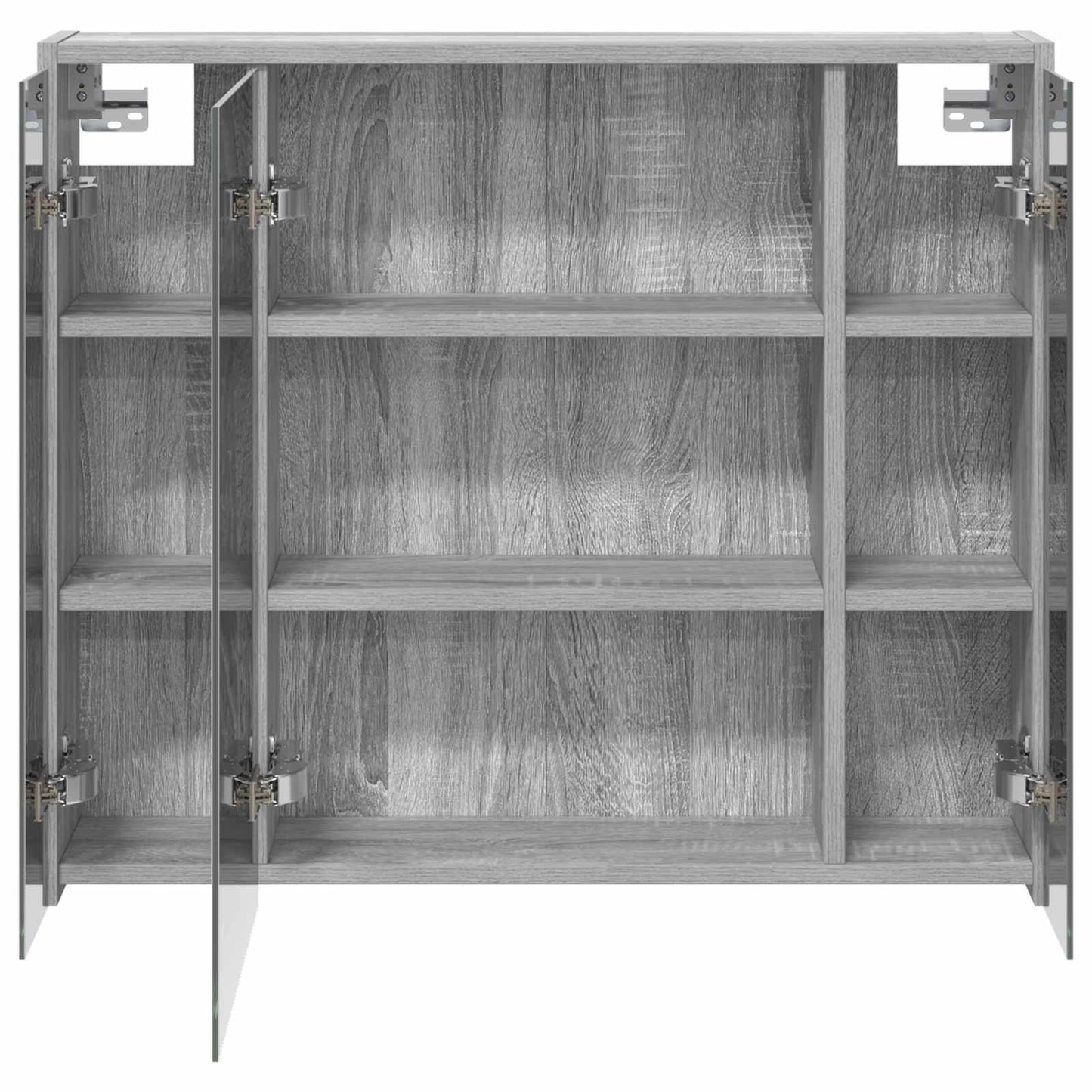 Mobiletto per specchio da bagno Grigio Sonoma
