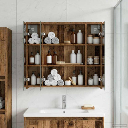 Mobiletto per specchio da bagno Legno vecchio | homemem39