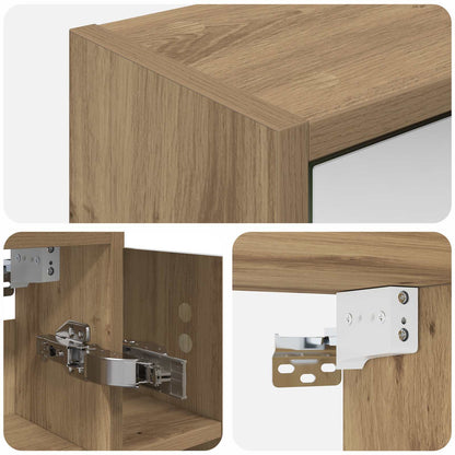 Mobiletto per specchio da bagno Rovere Artigianale | homemem39