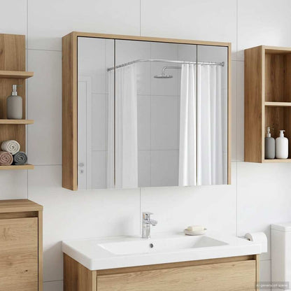 Mobiletto per specchio da bagno Rovere Artigianale