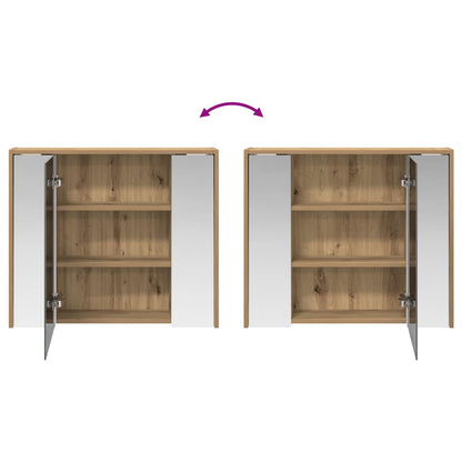 Mobiletto per specchio da bagno Rovere Artigianale | homemem39