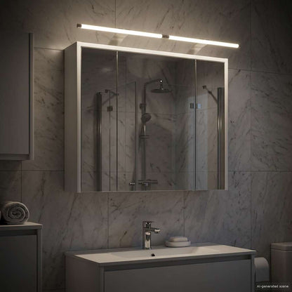 Mobiletto per specchio da bagno Bianco 73,5 x 16 x 62,5 cm | homemem39
