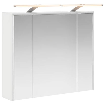 Mobiletto per specchio da bagno Bianco 73,5 x 16 x 62,5 cm