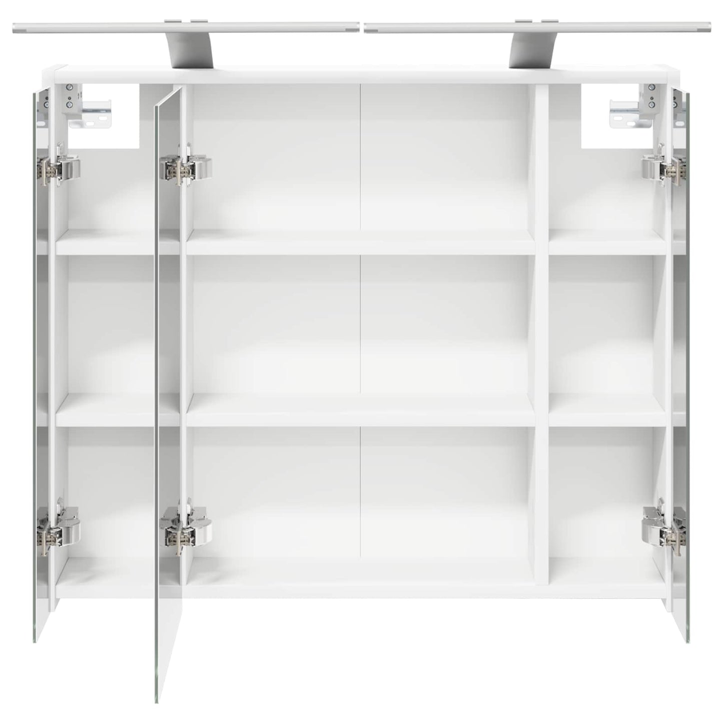 Mobiletto per specchio da bagno Bianco 73,5 x 16 x 62,5 cm