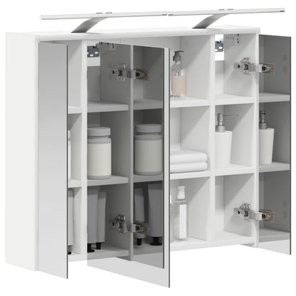 Mobiletto per specchio da bagno Bianco 73,5 x 16 x 62,5 cm | homemem39