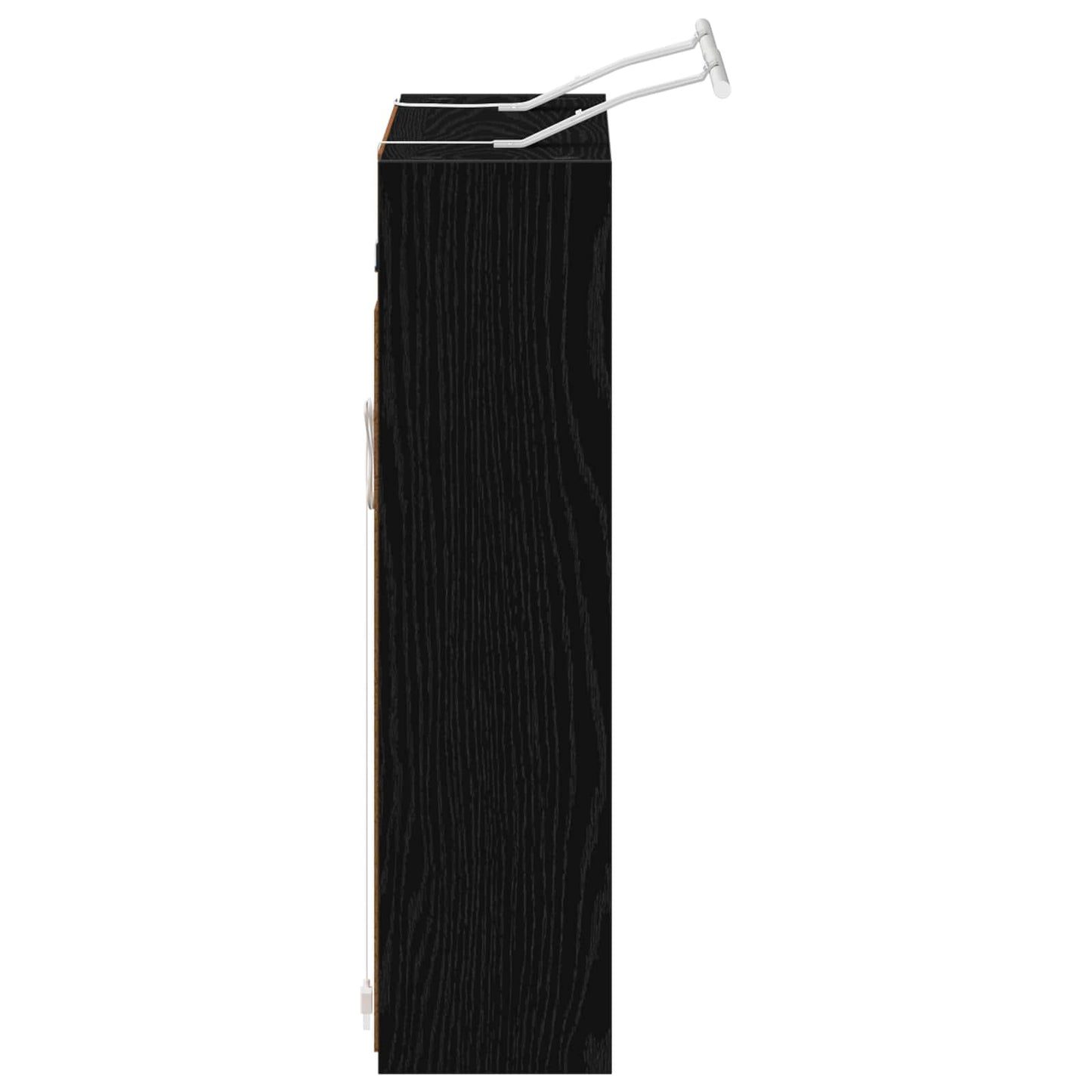 Mobiletto per specchio da bagno Rovere Nero 73,5 x 16 x 62,5 cm