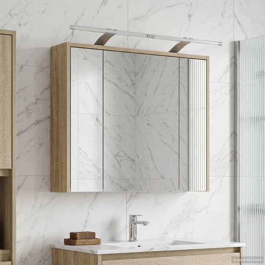 Mobiletto per specchio da bagno Rovere Sonoma | homemem39